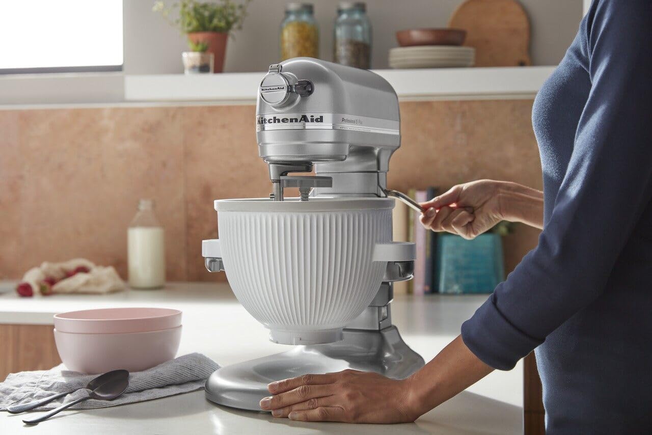 KitchenAid Ice Cream Maker Attachment Stand Mixer, 2 Quart, White - Image 7