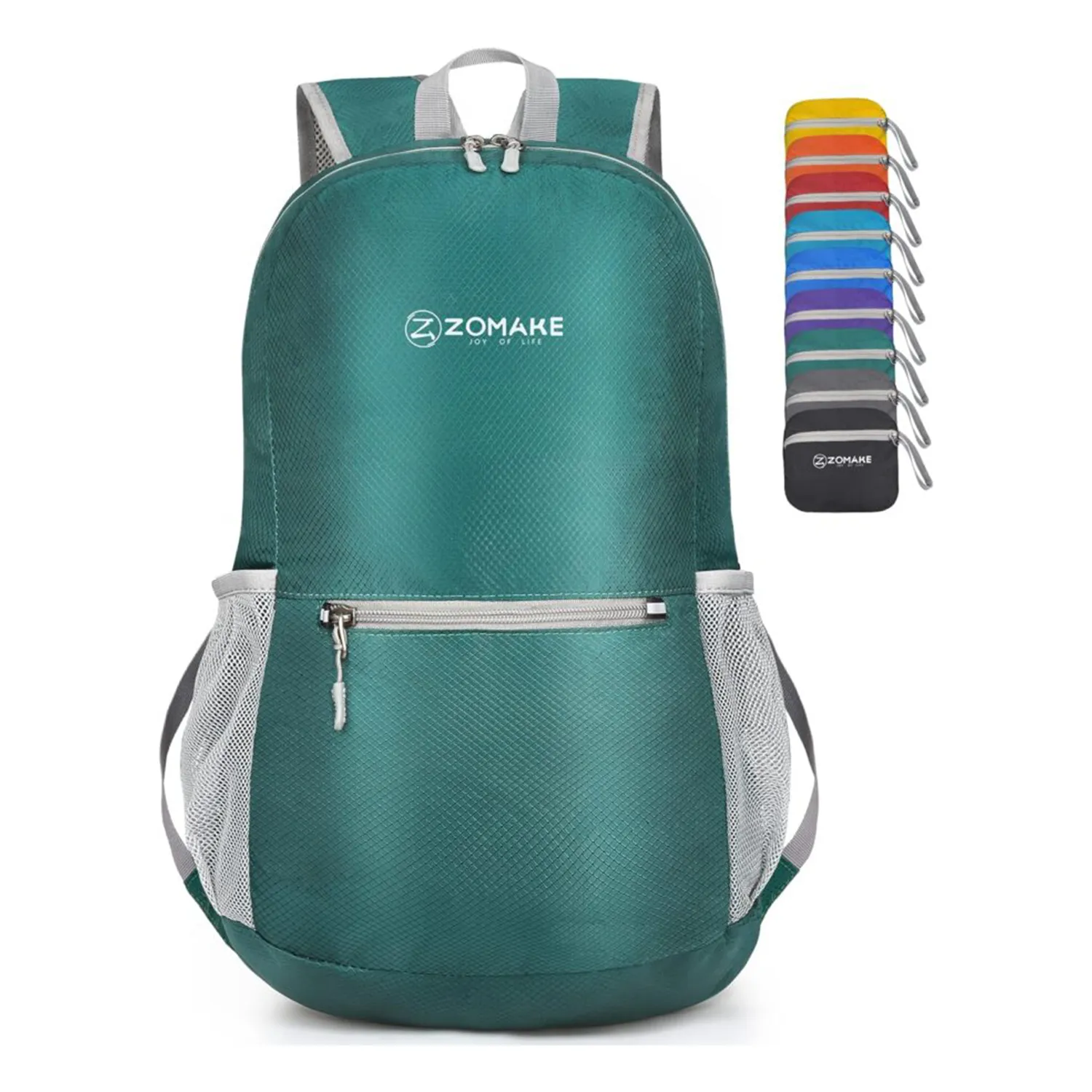 ZOMAKE Ultra Lightweight Hiking Backpack 20L - Packable Small Backpacks Water Resistant Daypack for Women Men(Dark Green)